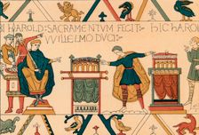 Harold's Oath of Fealty to William of Normandy (19th century?). Creator: Unknown