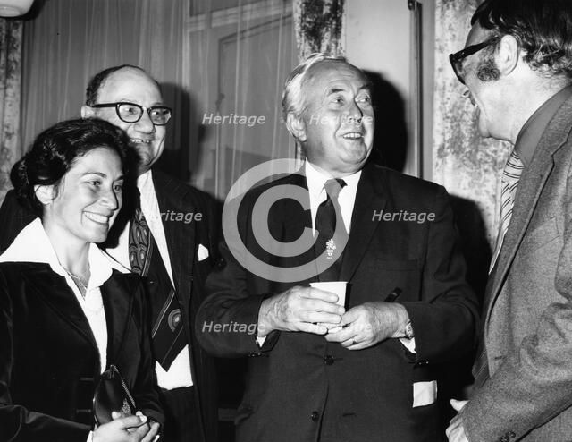 Harold Wilson (1916-1995), Former British Prime Minister, 1982. Artist: Sidney Harris