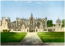 Harlaxton Manor, Lincolnshire, home of the Gregory family, c1880