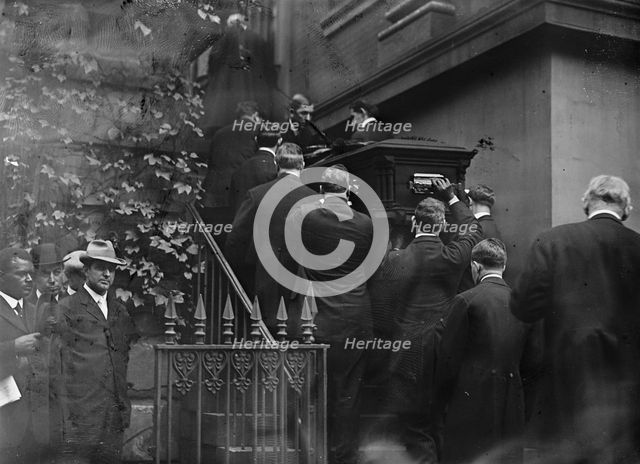 Harlan, John Marshall, Associate Justice, U.S. Supreme Court, 1877-1910 - Funeral..., 1911. Creator: Harris & Ewing.