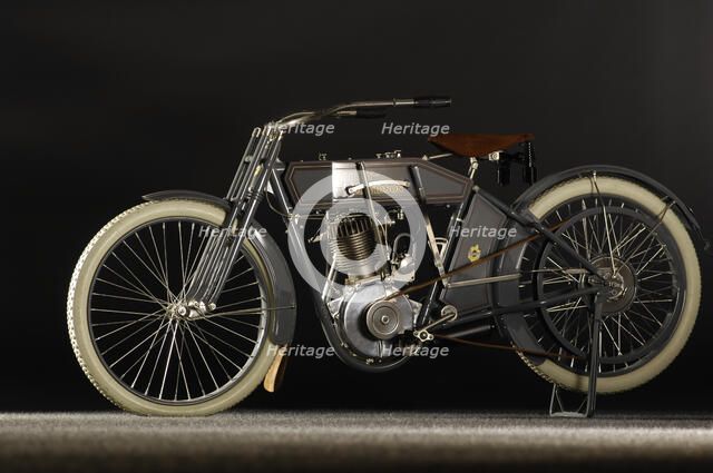 Harley Davidson model X8A 1912. Artist: Simon Clay.