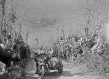 Harley-Davidson of RW Praill, MCC Lands End Trial, Hustyn Hill, Wadebridge, Cornwall, 1933. Artist: Bill Brunell