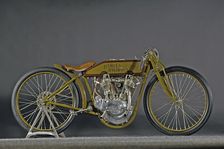 Harley Davidson Board track racer 1921. Artist: Simon Clay