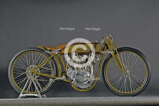 Harley Davidson Board track racer 1921. Artist: Simon Clay.