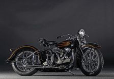 Harley Davidson ELS Knucklelhead 1937. Artist: Simon Clay