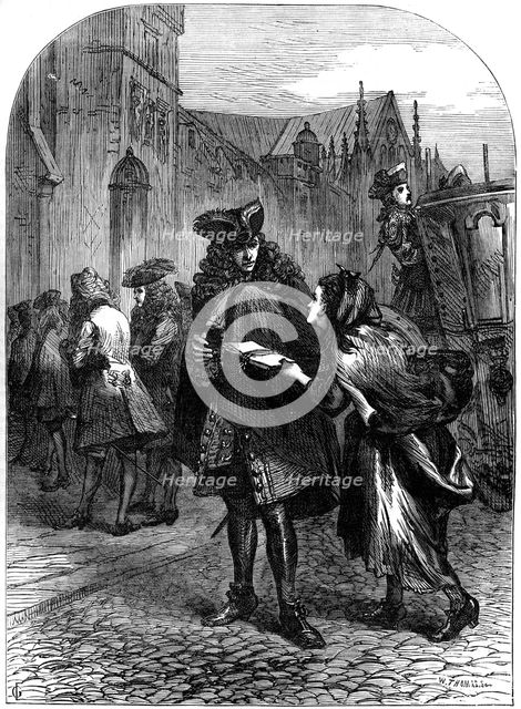 'Harley receiving the Legion's Memorial', 18th century (19th century).Artist: W Thomas