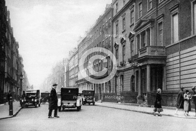 Harley Street, London, 1926-1927.Artist: Whiffin