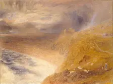 Harlech Castle, 1857. Artist: Alfred William Hunt