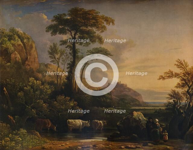 Harlech Castle', 1832, (1938). Artist: John Varley I.