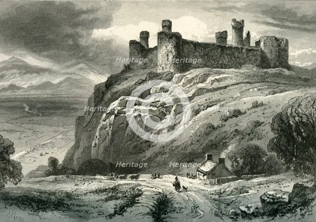 'Harlech Castle', c1870.