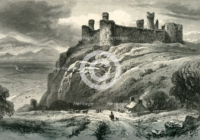 'Harlech Castle', c1870.