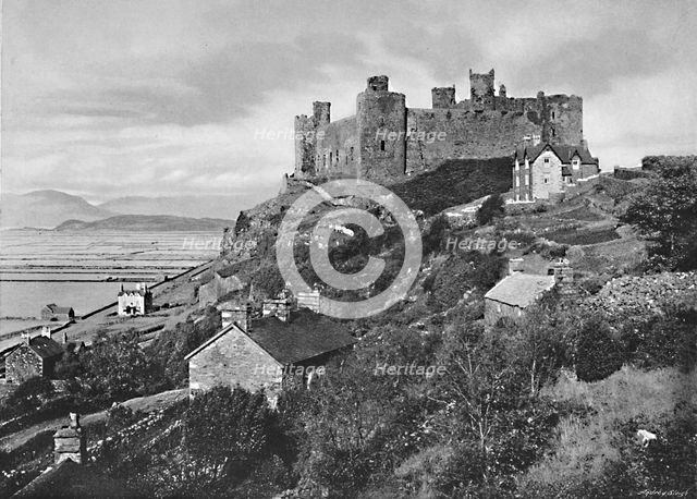 'Harlech Castle', c1896. Artist: Catherall & Pritchard.