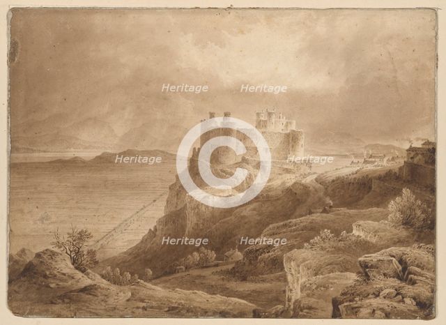 Harlech Castle, c18th century. Creator: Unknown.