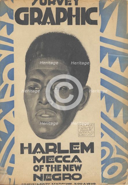 Harlem, Mecca of the new Negro,[cover], 1925-03. Creator: Winold Reiss.