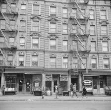 Harlem apartment house, New York, 1943. Creator: Gordon Parks