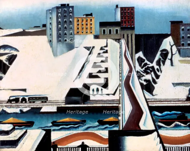 'Harlem Rivers', 1928. Artist: Preston Dickinson