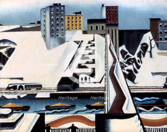'Harlem Rivers', 1928. Artist: Preston Dickinson