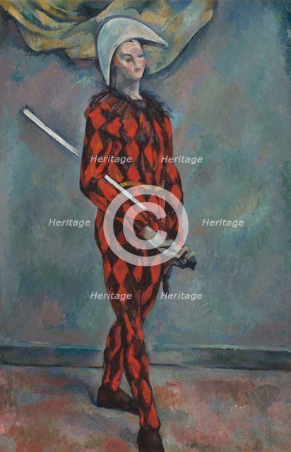 Harlequin, 1888-1890. Creator: Paul Cezanne.