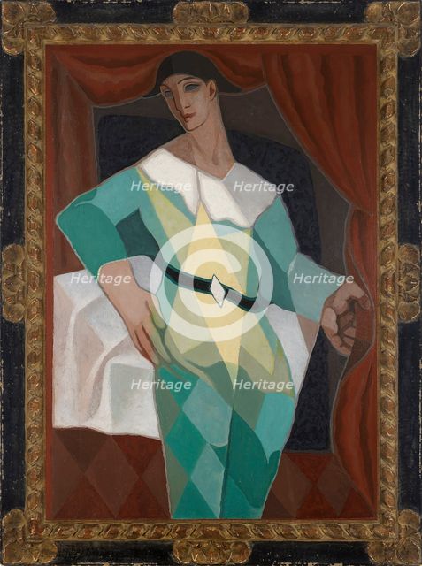 Harlequin, 1925. Creator: Gris, Juan (1887-1927).