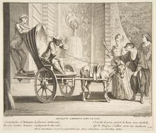 Harlequin, Emperor on the Moon.n.d. Creators: Claude Gillot, Jacques Gabriel Huquier