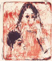 Harmonica Player, 1919. Creator: Ernst Kirchner