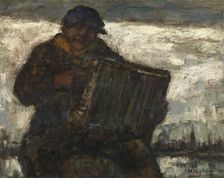 Harmonica Player, 1928. Creator: Eugeen Van Mieghem