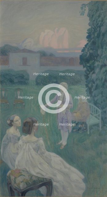 Harmony, 1900. Artist: Borisov-Musatov, Viktor Elpidiforovich (1870-1905)