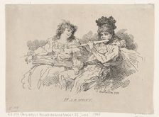 Harmony, August 12, 1785., August 12, 1785. Creator: Thomas Rowlandson