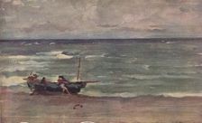Harmony in Blue and Silver: Beaching The Boat, Etretat c1897. Artist: James Abbott McNeill Whistler