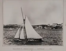Harnett's yacht "Australian", 1860. Creator: Unknown