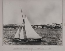 Harnett's yacht "Australian", 1860. Creator: Unknown