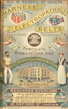 Harness Electropathic belt, 1890s