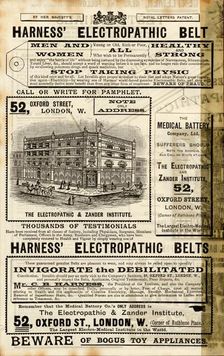 Harness Electropathic belt, 1890s