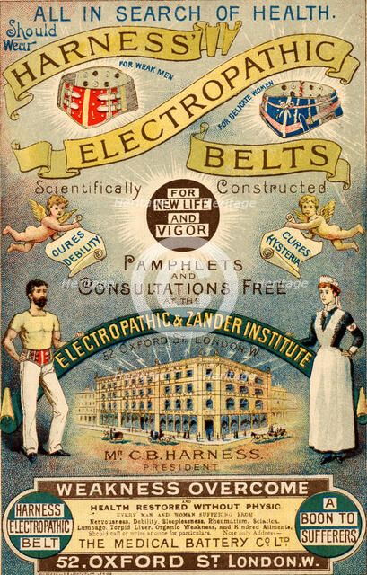 Harness Electropathic Belts, 19th century. Artist: Unknown