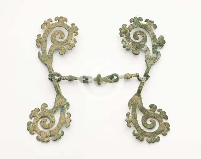 Harness fitting (fragment), Han dynasty, 206 BCE-220 CE. Creator: Unknown.
