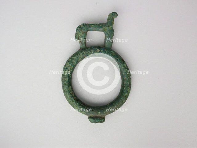 Harness Ring with Quadruped, Geometric Period (800-600 BCE). Creator: Unknown.