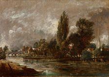 Harnham Bridge, Salisbury, about 1821. Creator: John Constable