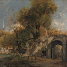 Harnham Gate, Salisbury, between 1820 and 1821. Creator: John Constable