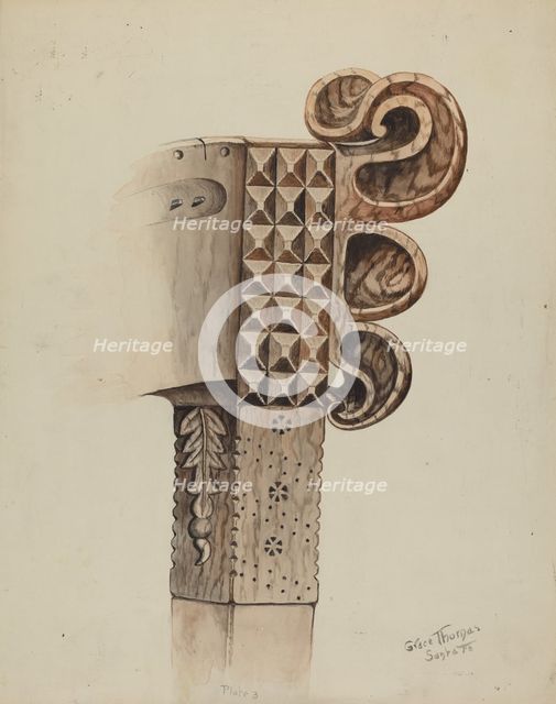 Harp, c. 1939. Creator: Grace Thomas.