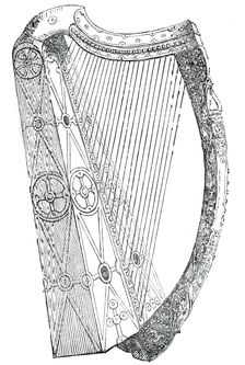 Harp of Queen Mary of Scots, 1850. Creator: Unknown