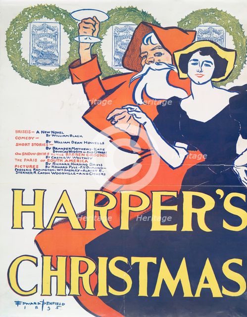 Harper's Christmas..., c1895. Creator: Edward Penfield.