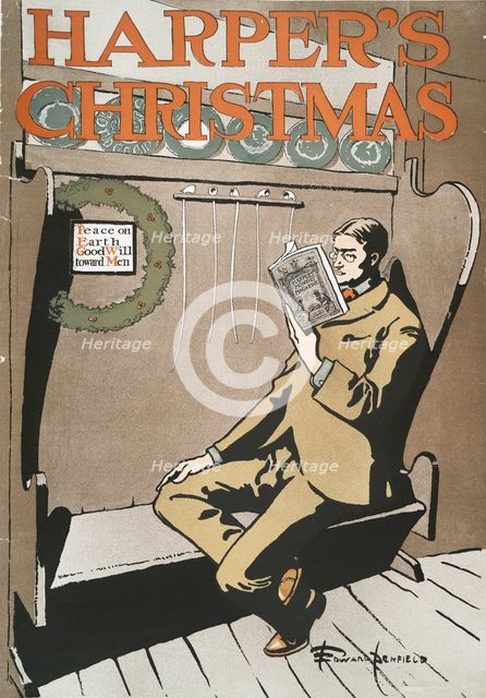 Harper's Christmas, c1890 - 1907. Creator: Edward Penfield.