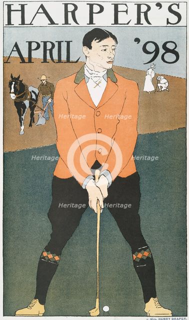 Harper's April '98, c1898. Creator: Edward Penfield.