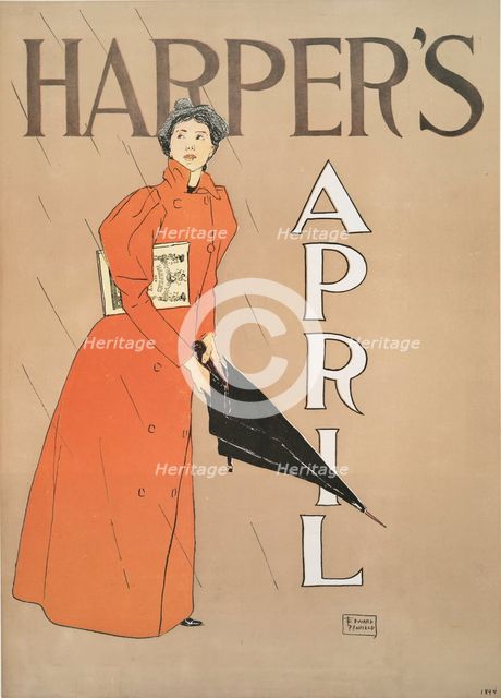 Harper's April, c1894. Creator: Edward Penfield.