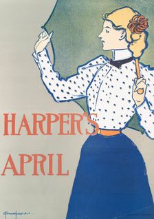 Harper's April, c1897. Creator: Edward Penfield