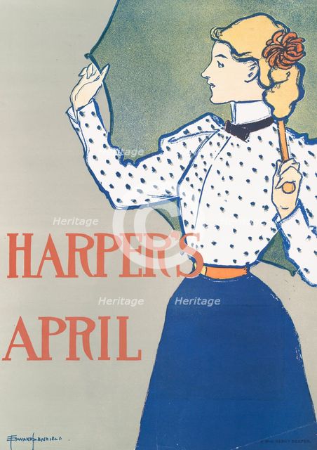 Harper's April, c1897. Creator: Edward Penfield.