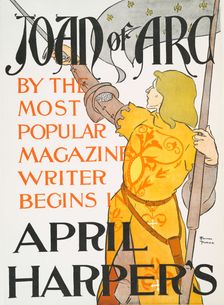 Harper's April, Joan of Arc, c1895. Creator: Edward Penfield