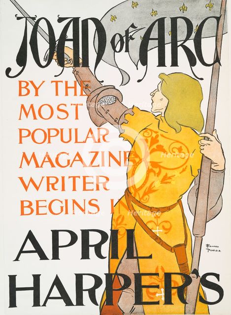 Harper's April, Joan of Arc, c1895. Creator: Edward Penfield.