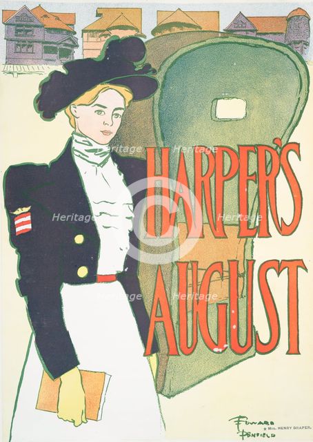 Harper's August, c1890 - 1907. Creator: Edward Penfield.