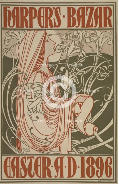 Harper's Bazar. [sic] Easter A. D. 1896, c1896. Creator: William H Bradley.